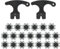 20 Tachuelas de Golf Antideslizantes, Repuesto de Picos de Golf con Extractor de Clavos de TPU, Fáciles de Reemplazar, Tachuelas de Golf Antideslizantes para Zapatos de Golf