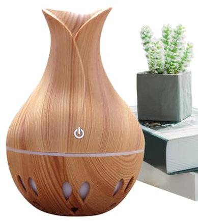 Diffusore di aromi, umidificatore per aromaterapia, purificatore d'aria, ricaricabile tramite USB, con luci a LED, 130 ml, grande umidificatore con luce notturna colorata, per soggiorno e studio