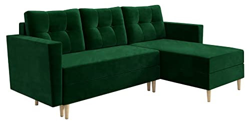 IWMAR MÖBEL Oslo ECKSOFA MIT SCHLAFFUNKTION! 229x145x44 Sofa 4 Sitzer! Best Schlafsofa. Eckcouch mit Bettkasten. Couch Wohnzimmer. Polstermöbel. Möbel mit Schlaffunktion. Schlafsofa mit Bettkasten.