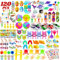 TOANWOD 120Pcs Christmas Party Bag Fillers for Kids: Christmas Stocking Fillers Party Bag Fidget Toys - Christmas Class Gifts Classroom Prizes Party Favours - Xmas Eve Box Fillers Birthday Girls Boys