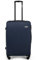 FASSLINE Reisekoffer Mittelgroß 66x46x25 cm 64l, Reisegepäck, Hartschale aus ABS, Vier 360°-Spinner-Rollen, Zahlenschloss, Teleskopgriff, Größe L, Hartschalen-Koffer Trolley Rollkoffer, Dunkelblau