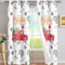 Curtain Graues Weihnachtsrot Blackout Curtain Weich Gardinen Wohnzimmer Waschbar Vorhang mit ösen Verdunklungsvorhänge Curtains Living Room Polyester Vorhänge 2x140x160