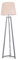 ValueLights | Grey Wood Tripod Floor Lamp with Pink Tapered Fabric Lampshade Living Room Light | Floor Lamps, Home Décor & Improvement Essential | Included LED Bulb