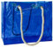 TotePrint Damen PVC-Handtasche Transparente PVC-Einkaufstasche mit Seilhalter Groß wasserdichte Sporttasche Sommer Pool Party Strand Blau, 36,5 x 32 x 12 cm （1pcs） (Blau)