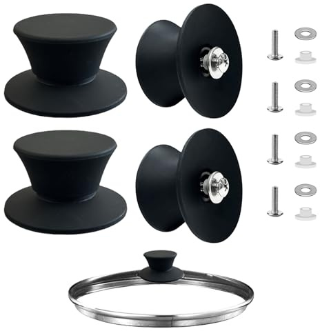 4 Stück Universal Silikon Topfdeckel Ersatzknopf,Topfdeckelknopf, Bakelit Deckel Griffe,Hitzebeständige Topfdeckel Haltegriffe,Deckelgriff Hitzebeständig,Für Pfannendeckel Mit Loch Geeignet