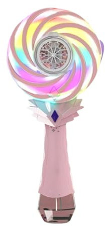 Bubble Machine Wand - Electric Blower, Fun Stick | Rechargeable Windmill Bubble Wand with Flashing Lights for Outdoor Party Games, Birthday Carnival Activities, Classroom Play, Summer Beach Gift