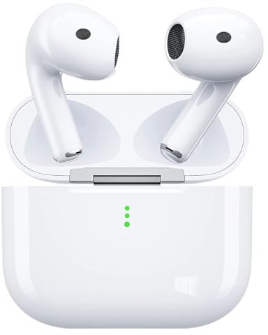 para iPhone Auriculares Inalámbricos, Bluetooth 5.3 In Ear Auriculares con Cancelacion Ruido HD Mic, 48H Estéreo Control Táctil Cascos Inalambricos, IPX7 Impermeable Audifonos para iPhone/iOS/Android