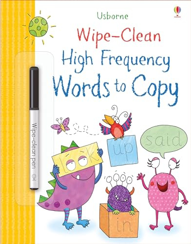 Wipe-clean High-Frequency Words to copy: 1