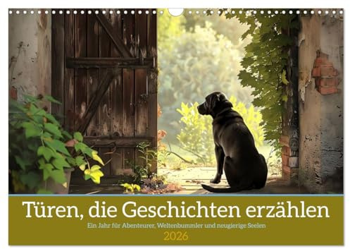 Türen, die Geschichten erzählen (Wandkalender 2026 DIN A3 quer), CALVENDO Monatskalender: Eine Einladung, die Neugier zu wecken (CALVENDO Wissenschaft)