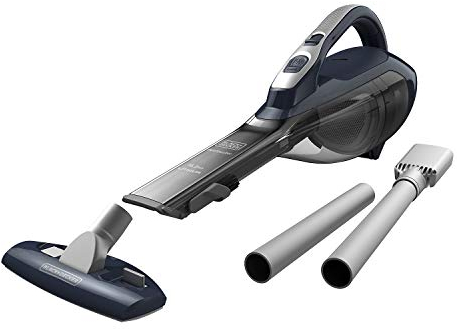 BLACK+DECKER, Aspirabriciole a Batteria Litio 2in1 Scopa e Aspiratore Separabile Portatile, Bocchetta Aspirante Flessibile ed Estendibile, Contenitore Rimovibile, 560 ml 10.8 V 16.2 Wh. DVA315JF-QW