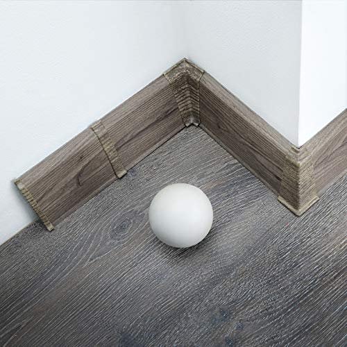 [DQ-PP] 1 x angolo esterno 70 mm PVC rovere pietra laminata battiscopa in plastica PVC laminato decorativo battiscopa