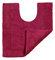 Allure Heavyweight Reversible Pedestal Toilet Mat, 100% Cotton, Super soft, Washable, Large Size 55cm x 55cm (Beetroot)