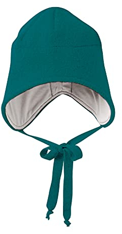 Disana WALK-MÜTZE, 100% Bio-Merinowolle GOTS, IVN Best – Futter: 100% Bio-Baumwolle | Besonders warme und weiche Wintermütze | Baby Kleinkind Kind Unisex | Made in Germany | Pacific Gr. 3