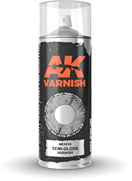 AK SPRAY AK1014 Semi-Gloss Varnish (400ml) (2 nozzles)