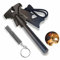 EVOLAND Fire Steel Striker Kit, 4.56 Length Ferrocerium Flint Camping Emergency Firestarter, Survival Fire Flint Lighter for Camping, Hiking, Include A Whistle