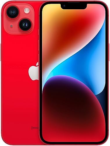 Apple iPhone 14, 128GB, (PRODUCT) Red - (Renewed)