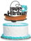 Blumomon 1Pcs Gone Fishing Cake Topper Fish Cake Decoration Fishermen Bait Angling Boat Themed Happy Birthday Cake Decoration for Girl Boy Kids Children Birthday Party Supplies
