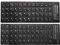 PATIKIL Korean & Japanese Keyboard Stickers, 2 Pack Universal Keyboard Replacement Cover Frosted for Notebook Computer, Black Background White Lettering