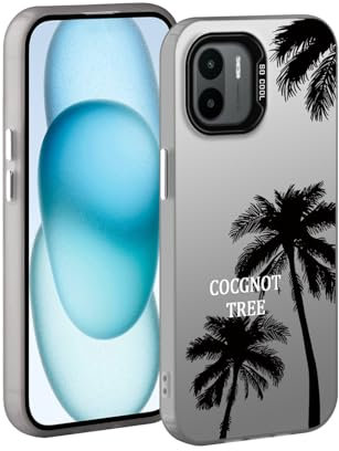 YUXING Cover per Xiaomi Redmi A2 4G / Redmi A1 4G - Custodia Telefono Cellulare Sottile Antiurto Motivo Artistico Moda Protezione Bumper Slim Case (Coconut)