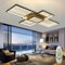 SXLXQM Deckenlampe Wohnzimmer LED Modern Deckenleuchte Schwarz Wohnzimmerlampe 82W Geometrisch Wandlampe Multifunktional Deckenbeleuchtung für Schlafzimmer Wohnzimmer Büro