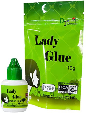 P-Beauty - Pegamento para pestañas para extensiones de pestañas, Sky Lady Glue, 5 ml, fijación ultra fuerte, tiempo de secado de 1 a 2 segundos, poco humos, hipoalergénico, duración de 4 a 5 semanas,