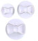 1 Set (3 Stück) Fondant-Ausstecher, 3D-Mini-Schleife, 3D-Schleife, Kolben für Bastelton