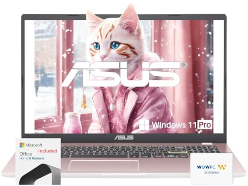 ASUS Vivobook Go 15 Laptop • Intel 4-Core Processor • 15.6 FHD • 1 Year Microsoft 365 • 4GB RAM • 1TB Storage (512GB SSD+128GB eMMC+512GB External Hard Drive) • Windows 11 Pro • w/WOWPC Bundle