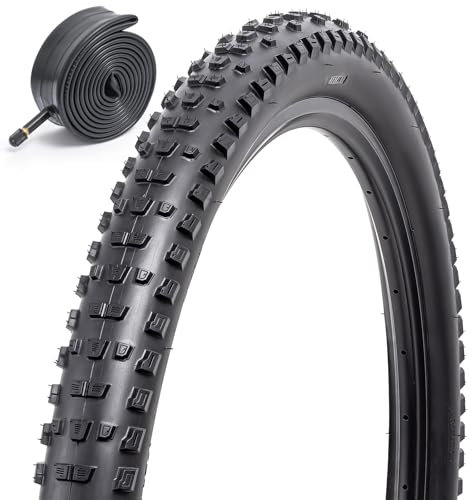 FengCan 26x2.25 Fahrradreifen 57-559, 26 Zoll Reifen faltbar und Fahrradschlauch 26x2.125/2.40 Schrader Ventil 32mm, passend für 2 x2.25 Mountain/Gravel/Rennrad Fahrrad Reifen (Eine)