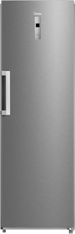 Midea MDRU385MTC02 Gefrierschrank/Kühlschrank/272L/185 cm hoch/NoFrost/Flexible Kühl- und Gefrierfunktion/Superkühl/Große Fächer/Zero Clearance/Easy Open Handgriff/Wechselbarer Türanschlag/Inox