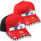 2 Pcs Cars Baseballmütze Für Kinder Lightning Sommerhut Cartoon Sonnenhut Baseballmütze Hüten Baseball Cap für Jungen Mädchen Teenager-B (Blau + Rot)
