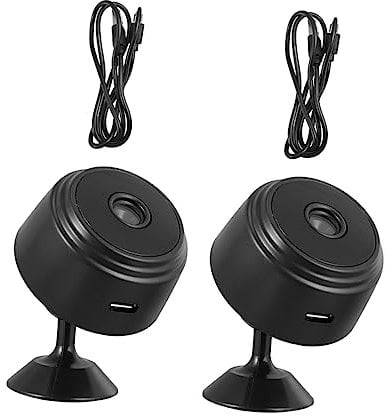 STOBOK 2Pcs Security with Night Vision Motion Indoor Monitoring System High Definition Remote Magnetic Mount Design for Home Security