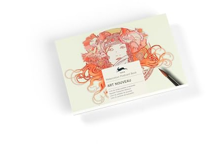 Art Nouveau: Watercolour Postcard Book / Postkarten - Malbuch (Watercolour Postcard Books)