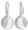 MadamLili Ohrringe Silber 925 Hängend - Handgefertigte Perlmutt Ohrhänger, Eleganter Brautschmuck, Hypoallergen & Nickelfrei - Silber Ohrringe Damen 925, Perfektes Geschenk Für Hochzeit