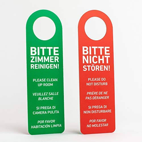 Türhänger Türanhänger dicke Hartschaumplatte 3mm Schild Bitte nicht stören/Zimmer reinigen (5)