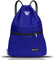 WESTWOOD FOX WFX Tasche mit Kordelzug, wasserdicht, Sport, Fitnessstudio, Rucksack für Damen und Herren, PE-Beutel, Außentasche, Reißverschluss, Schule, Strand, Urlaub, Schwimmen (Blue)