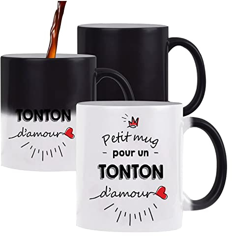 Planetee Tasse Petit Mug magique d'un Tonton d'amour | Idée Tasse Cadeau Famille Oncle Tonton Anniversaire Noël