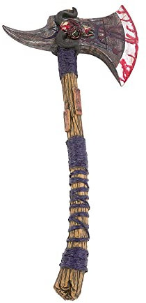 Stylex Realistic Foam Weapons Halloween Cosplay Fancy Dress Props Accessories (Killer Axe), Silver, Brown, Grey (Grau Grau), Real Red (t_546)