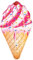 Crivit Luftmatratze Ideal zum Relaxen und Sonnenbaden Eiswaffel