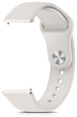 Amzpas 20mm 22mm Armband, Silikonarmband, Schnellverschluss Uhrenarmband, Weiches Silikon Sport Ersatzarmband für Damen Herren, Sternfarbe 20mm