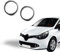 Chrom Auto Zubehör Kompatibel mit Renault Clio 4 (2012-2015, Nebelscheinwerfer Rahmen)