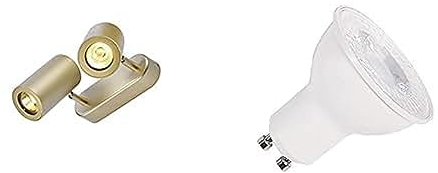 SLV ENOLA B | Wand- und Deckenleuchte, Spot, LED Strahler, dreh- und schwenkbar, Beleuchtung innen, Deckenfluter, Deckenstrahler | inkl. effizientem GU10 Leuchtmittel, 3000K, Neutralweiß, zweiflammig
