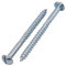 SKIR'CO (10 pièces) Vis à Bois Acier Zingué 4.0 x 50 mm, Vis à Bois Tête Ronde Fendue, Vis DIN 96
