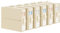 DIMJ Bed Sheet Organisers Storage 6 Pack - Foldable Sheets Organizer for Closet, Linen Bedding Storage Box with Handle and Tab Pocket for King & Queen Duvet Covers, Pillow Cases, Blanket, Beige