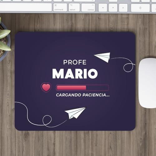 Transparent Gift Alfombrilla para Ratón Personalizada con Nombre Paciencia. Regalos para Profesores. Regalos Originales para Mujer y Hombre. Alfombrilla Ratón para Ordenador Portátil. Regalo Profe