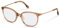 Rodenstock Schmetterling Azetat Brillen in Light Brown, Rose Gold für Damen, Brille mit Sehstärke, optional mit Sonnenbrillen tönung oder Blaulichtfilter (Modell R8036)