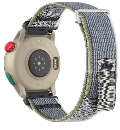 Nylon Armbänder für COROS PACE 3 Armband, Weich Elastisch Stoff Band für Damen Herren Verstellbare Metall Verschluss Sport Ersatzarmband Kompatibel mit COROS PACE 3 Uhrenarmband (17,M)