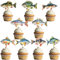Deorfuy Fishing Birthday Party Decorations - 36PCS Fishing Cupcake Toppers Decorations Fish Themed Cupcake Picks Decor for Baby Showers Supplies