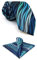 Shlax&Wing Herren Krawatte Ripple Blau MulticoloRot Seide Grün Lang Seide