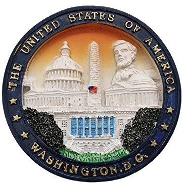 3D USA Washington.D.C Refrigerator Fridge Magnet Tourist Souvenirs Handmade Resin Craft Magnetic Stickers Home Kitchen Decoration Travel Gift