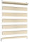 Sonnenschutz-HH - Doppelrollo Klemmfix ohne bohren Duo-Rollo Kettenzugrollo Seitenzugrollo AUSSENMAß Breite 110 x 150 cm Höhe - Leinen-Struktur beige